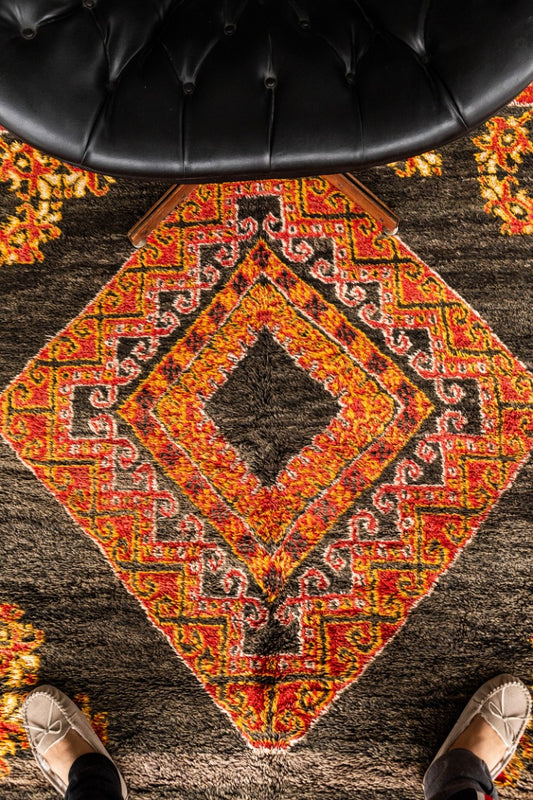 Modern Rug Image 13478 Vintage Moroccan Middle Atlas Tribe Berber Rug