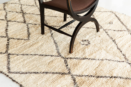 Modern Rug Image 13075 Vintage Moroccan Beni Ourain Tribe Berber Rug