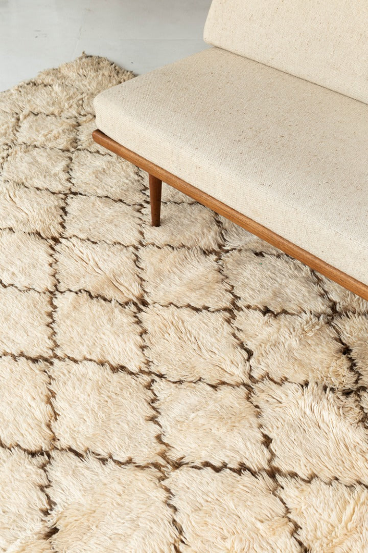 Modern Rug Image 13081 Vintage Moroccan Beni Ourain Tribe Berber Rug