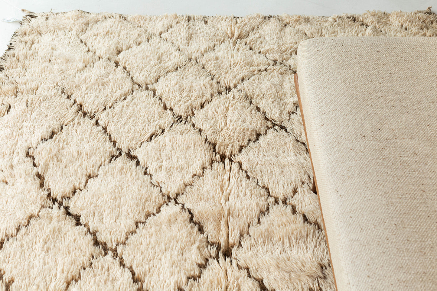 Modern Rug Image 13080 Vintage Moroccan Beni Ourain Tribe Berber Rug