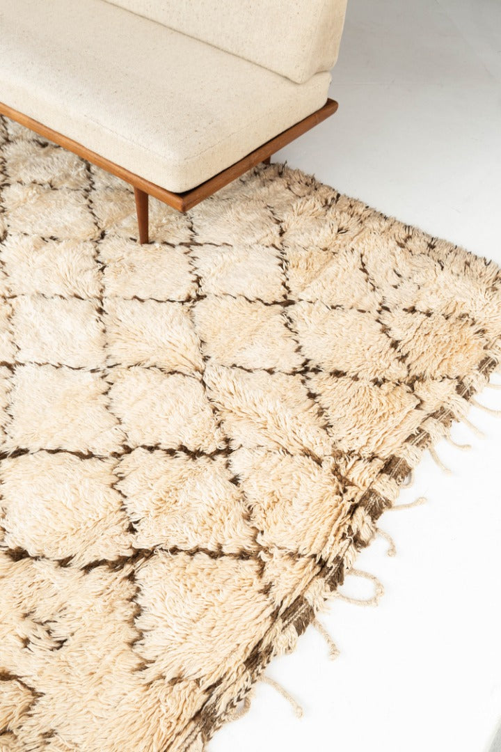 Modern Rug Image 13082 Vintage Moroccan Beni Ourain Tribe Berber Rug