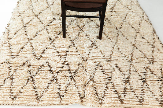 Modern Rug Image 13090 Vintage Moroccan Beni Ourain Tribe Berber Rug