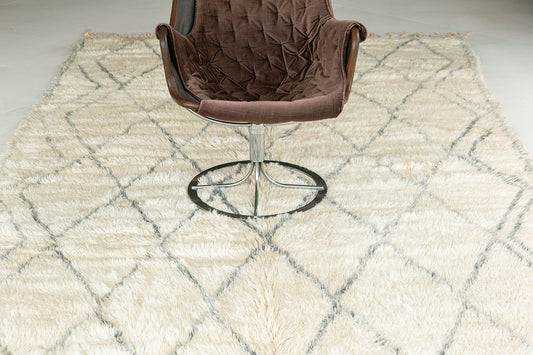 Modern Rug Image 13049 Vintage Moroccan Beni Ourain Tribe Berber Rug