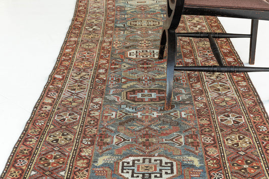 Persian Rug 847 Antique Persian Kurdish Runner 26703