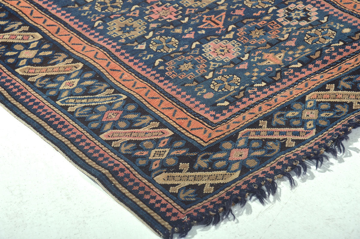 Antique Russian Chi Chi Square Rug