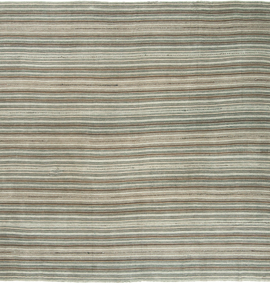 Persian Rug 3549 Vintage Persian Jejim Kilim Flat Weave Square Rug 26763