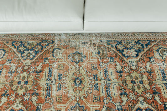 Persian Rug 1074 Antique Persian Mahal Distressed Rug 26769