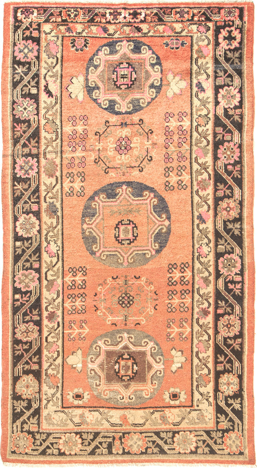 Antique Turkestan Khotan Rug