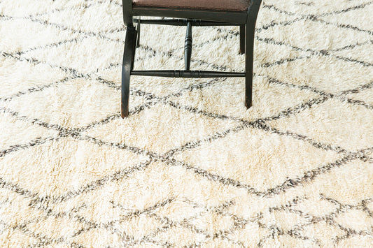 Modern Rug Image 13036 Vintage Moroccan Beni Ourain Tribe Berber Rug