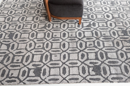 Modern Rug Image 7805 Modern Design Bamboo Silk Rug Rallegra