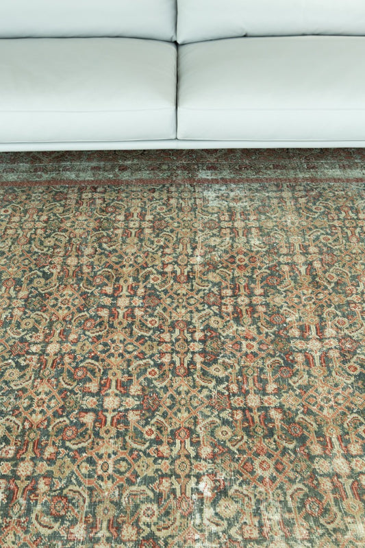 Persian Rug 2465 Antique Persian Ziegler Mahal Distressed Rug 27042