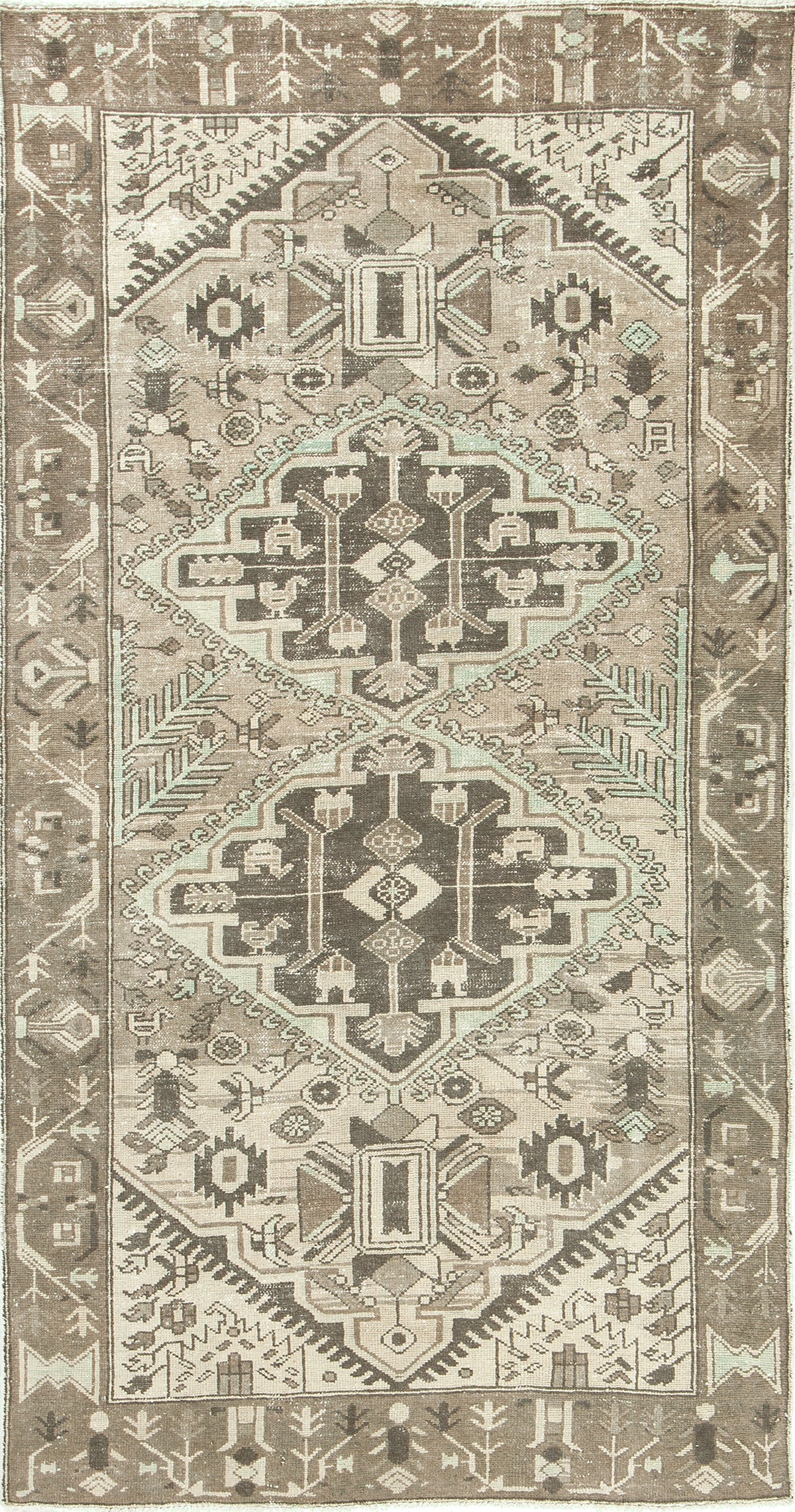Persian Rug 3963 Vintage Persian Malayer Rug 27140