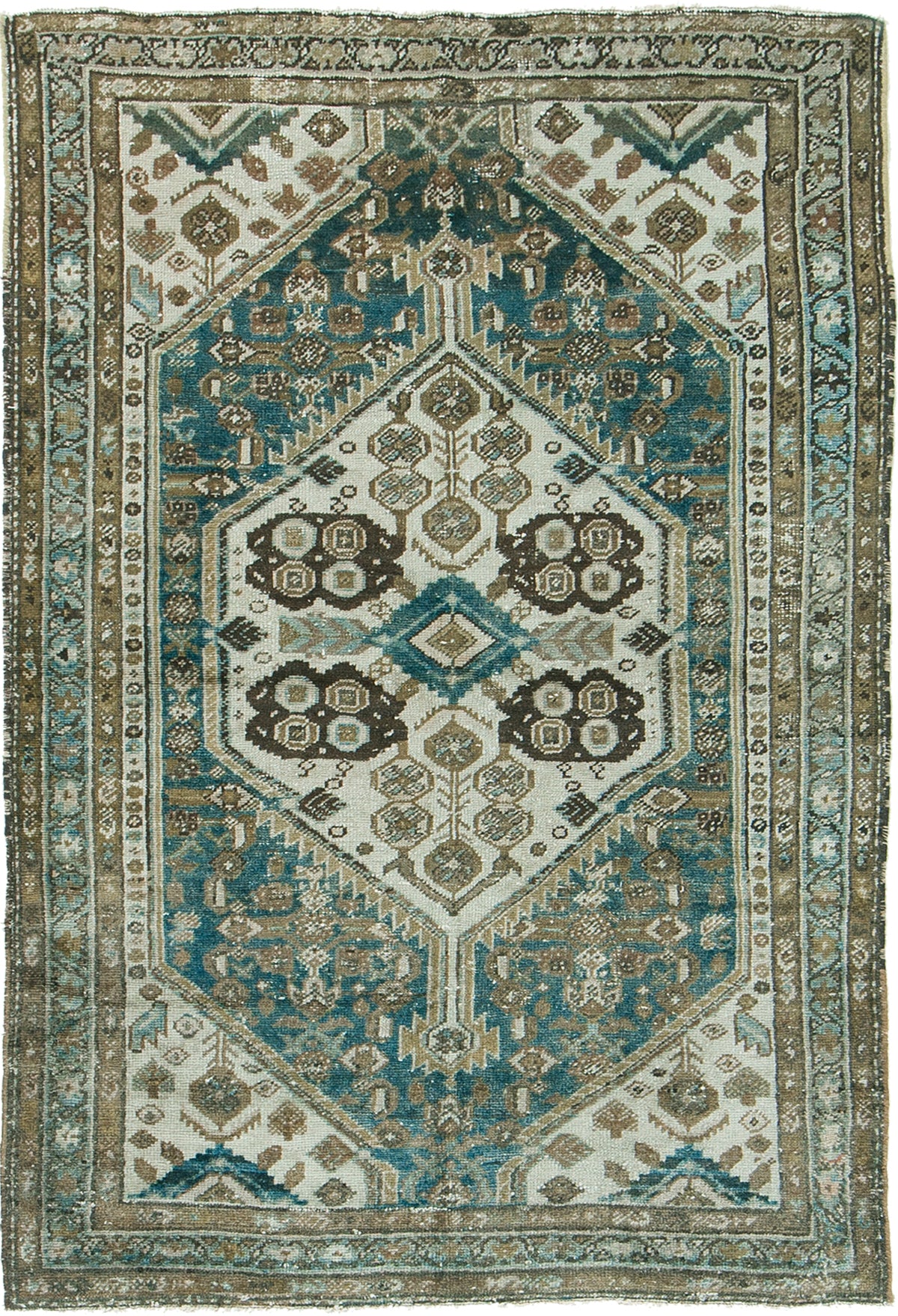 Persian Rug 3930 Vintage Persian Malayer 27199