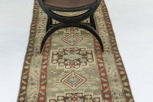 Persian Rug 1860 Antique Persian Sarab Runner 27218