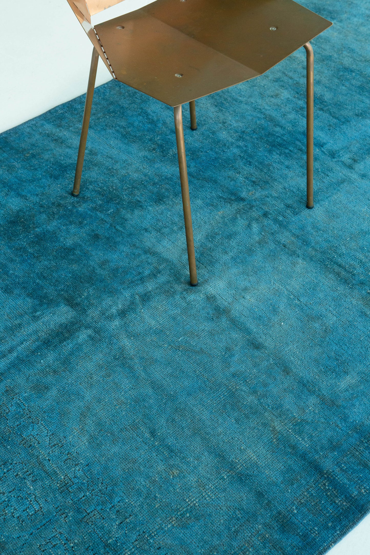 Overdyed Vintage Turkish Anatolian Rug
