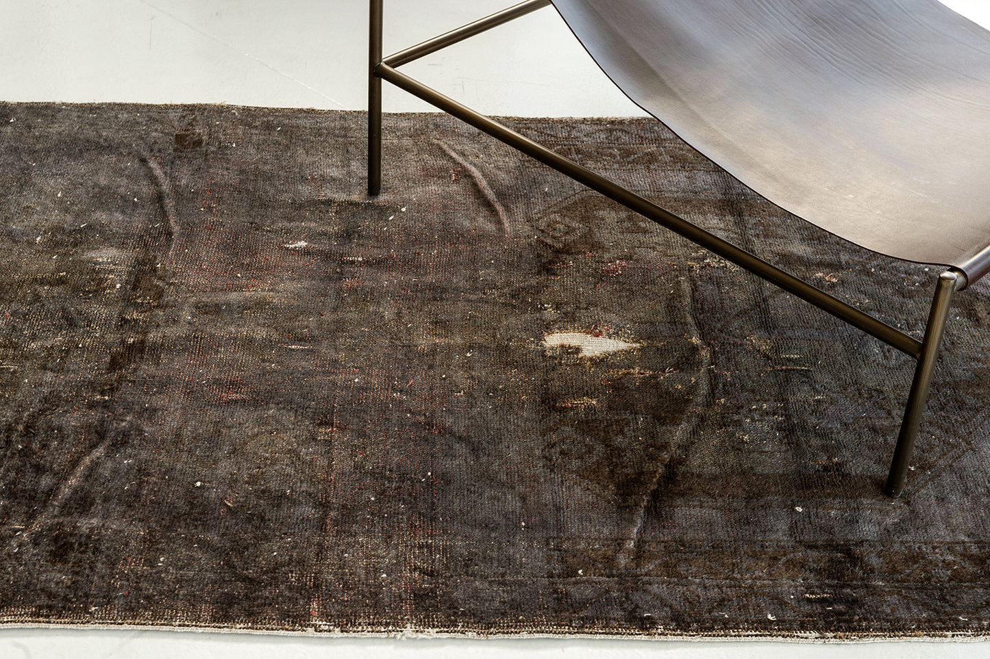 Overdyed Vintage Turkish Anatolian Runner