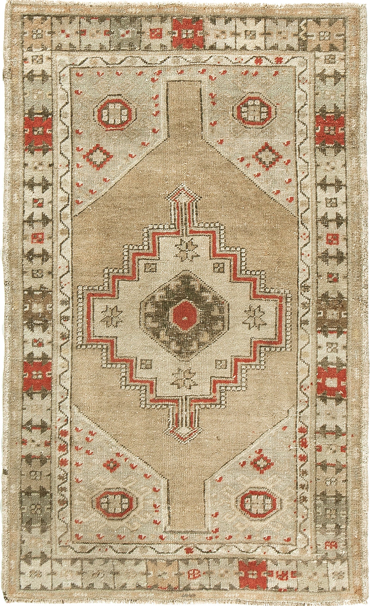 Antique Turkish Oushak Rug