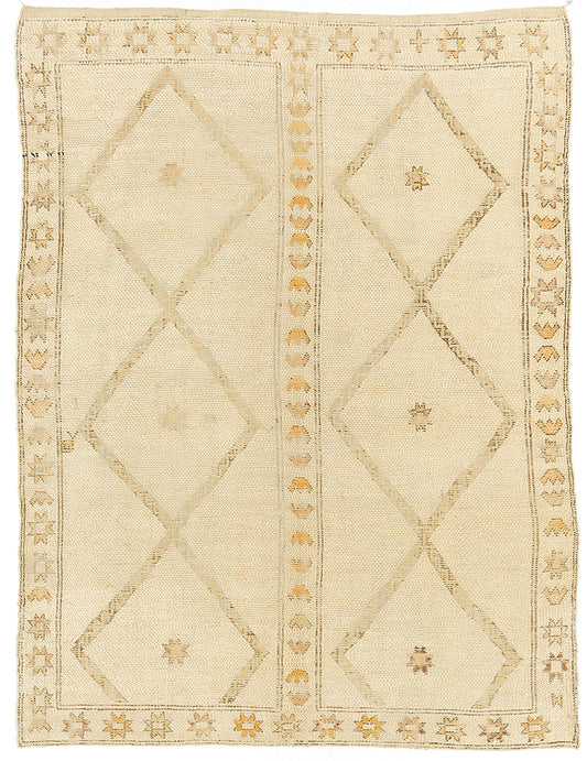 Modern Rug Image 13027 Vintage Moroccan Beni Ourain Tribe Berber Rug