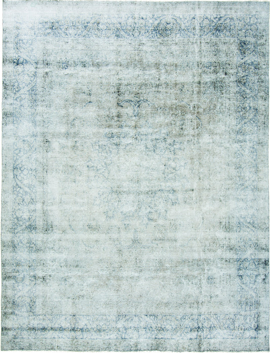 Vintage Kerman Distressed Rug