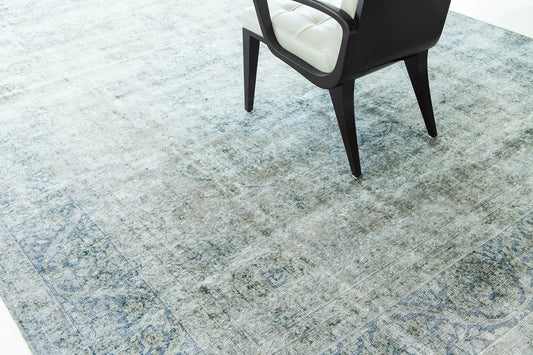 Vintage Kerman Distressed Rug