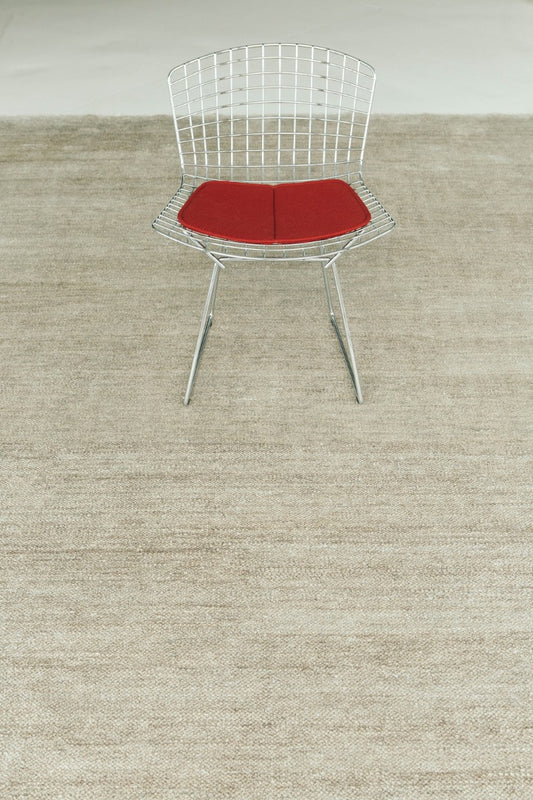 Modern Rug Image 10727 Solid, Natural Silk Rug