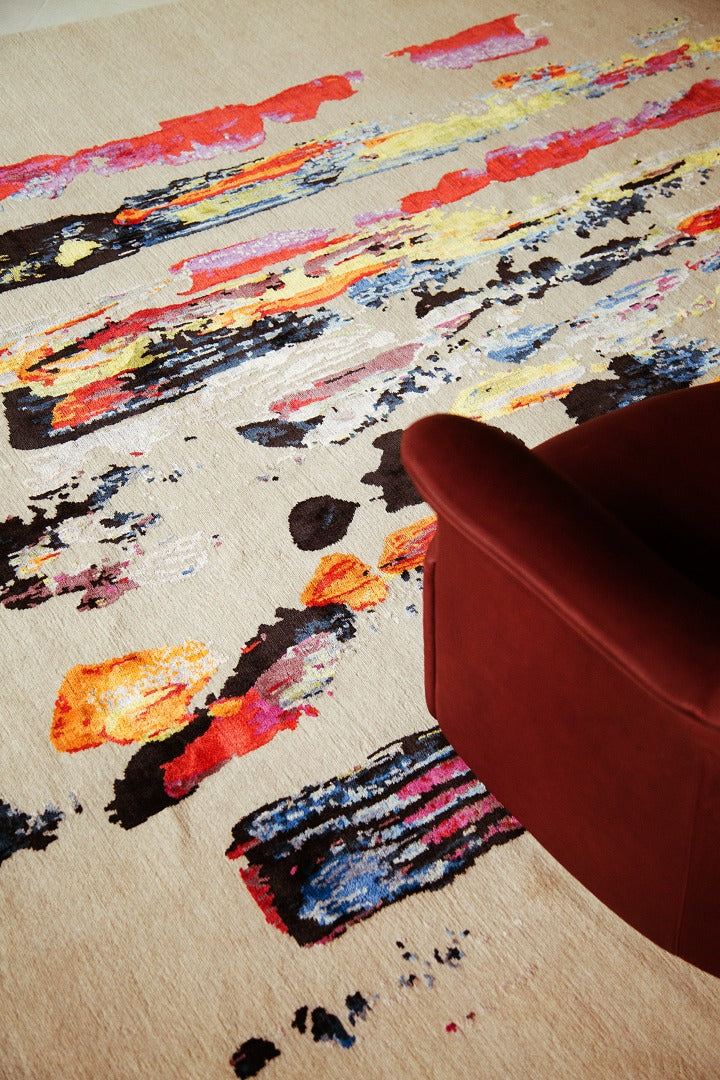 Modern Rug Image 1995 Bisous by Citizen Artist