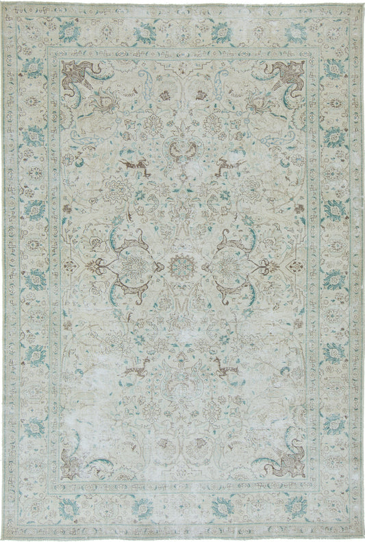 Persian Rug 4189 Vintage Persian Tabriz 28112
