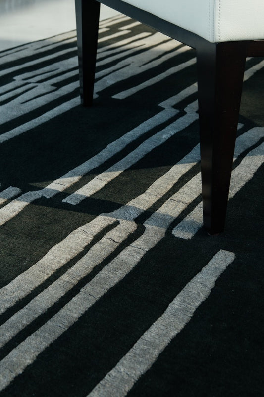 Modern Rug Image 8954 Notes, Design Rhymes Collection