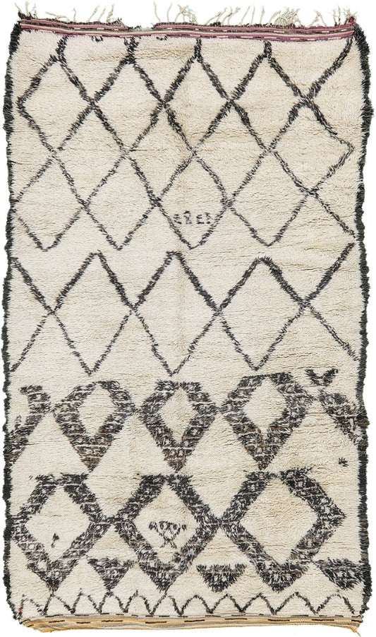 Modern Rug Image 13022 Vintage Moroccan Beni Ourain Tribe Berber Rug