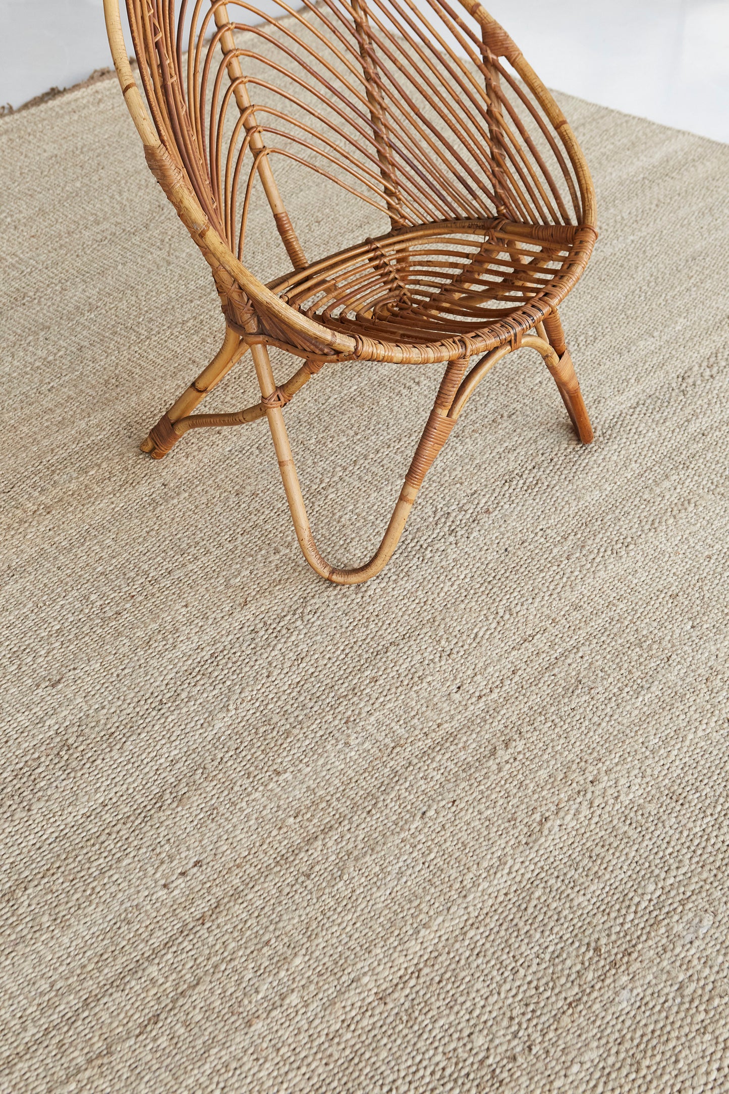 Hemp Sand Flatweave Loam White Shell