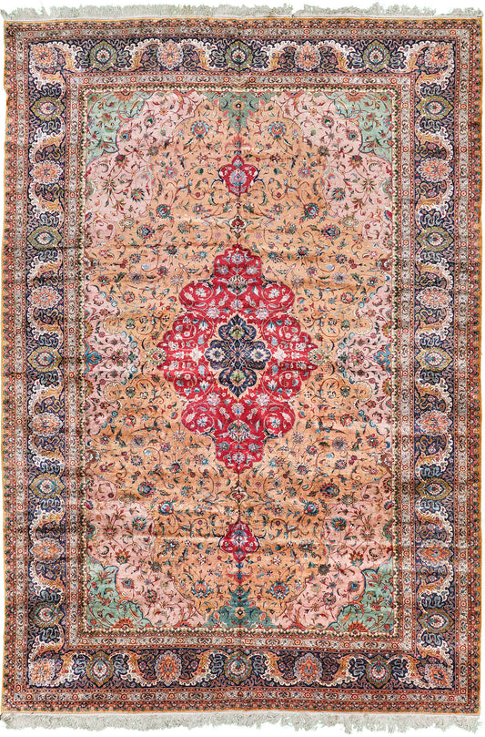 Persian Rug 2584 Fine Persian Silk Tabriz Rug 29227