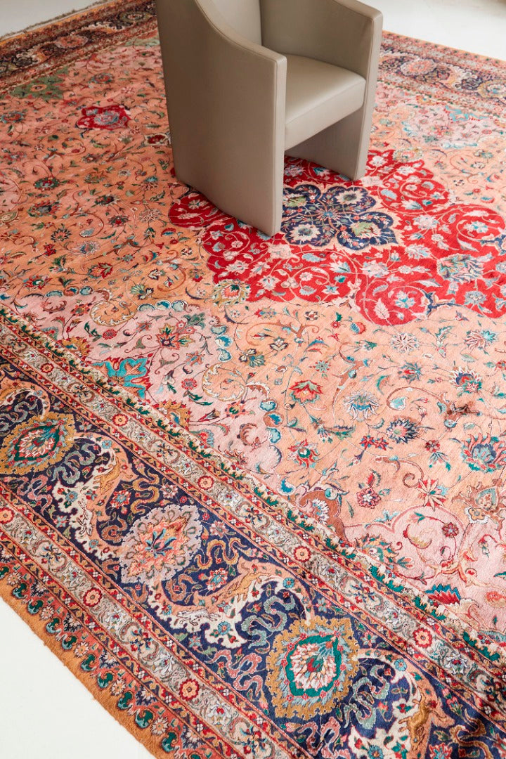 Persian Rug 2587 Fine Persian Silk Tabriz Rug 29227