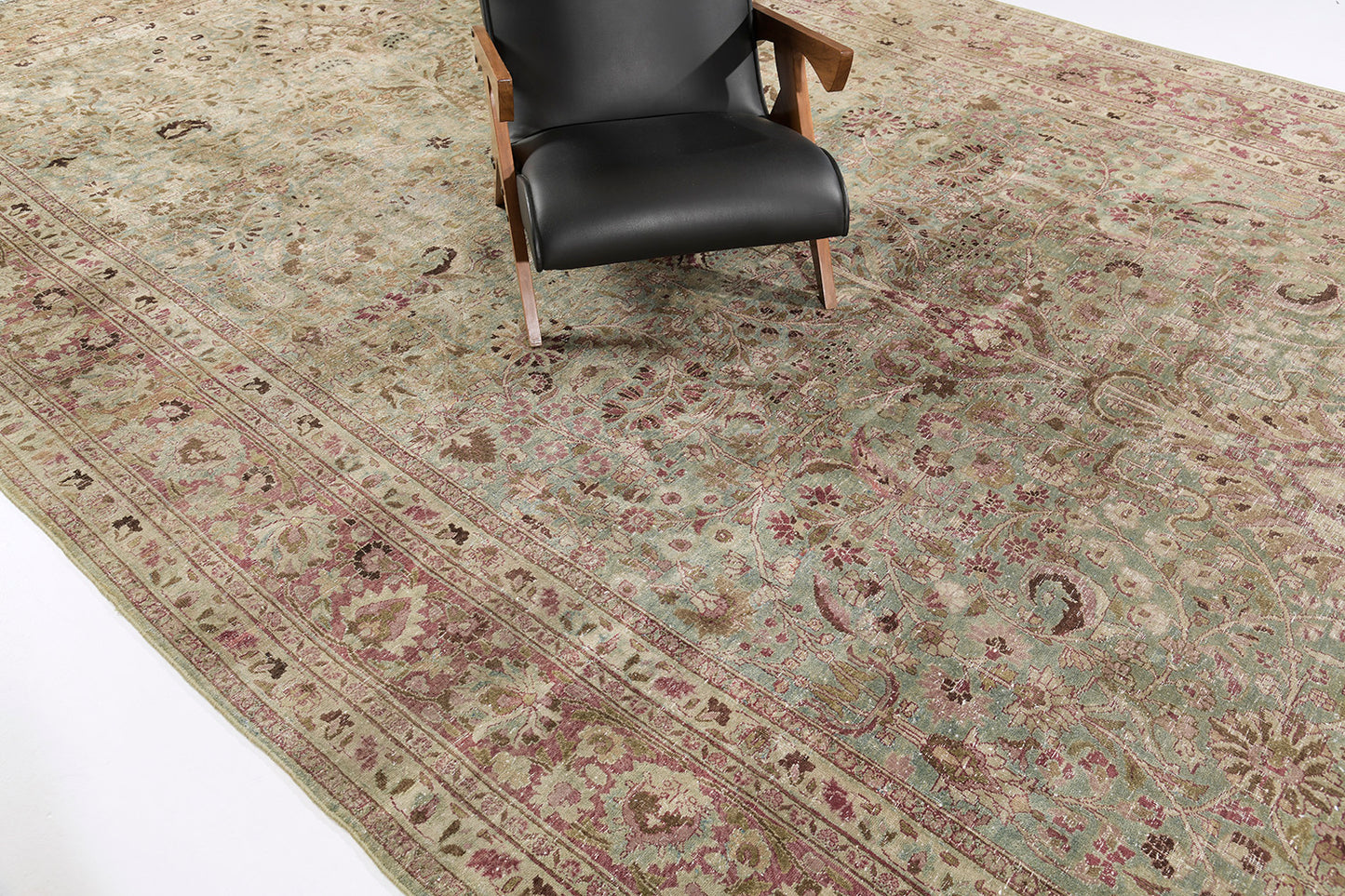 Persian Rug 4016 Vintage Persian Mashad 29320