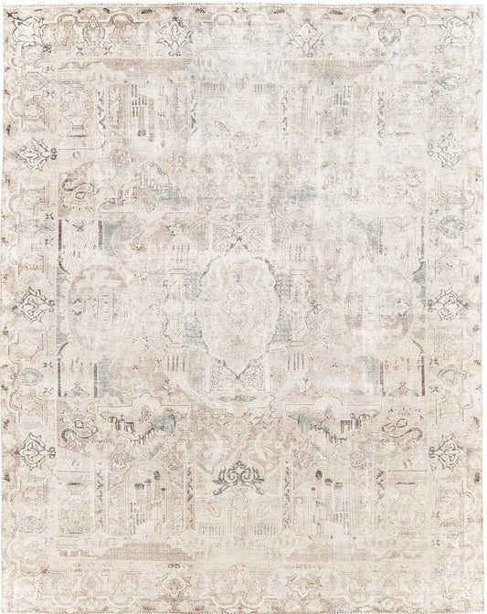 Persian Rug 4367 Vintage Persian Yazd 29381