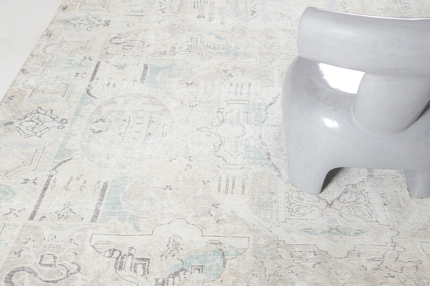 Persian Rug 4369 Vintage Persian Yazd 29381