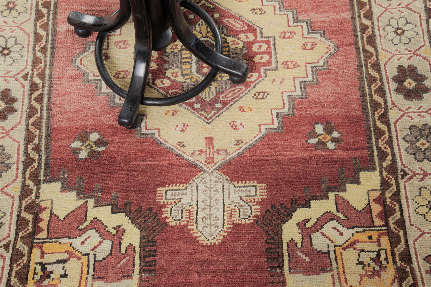 Vintage Turkish Anatolian Konya Rug