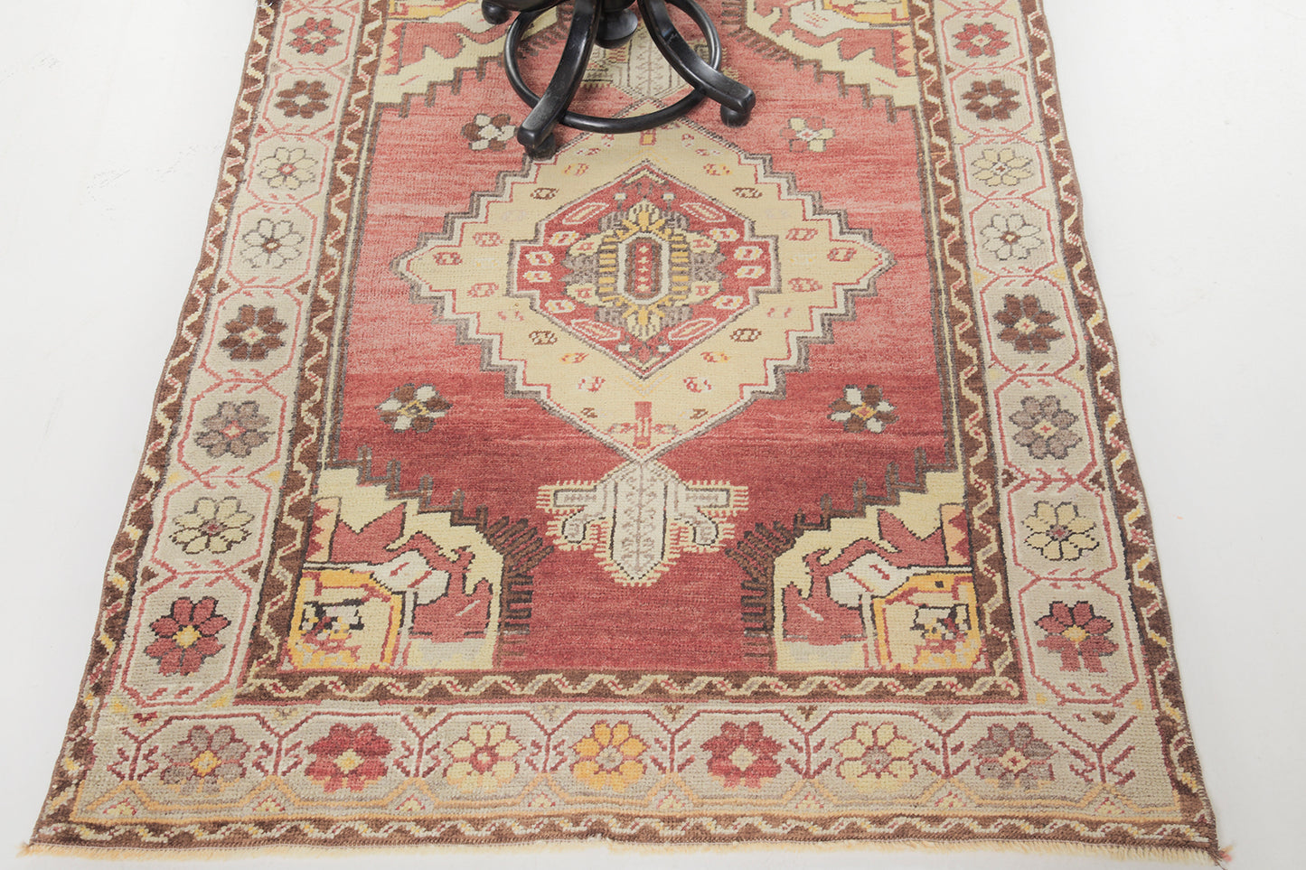 Vintage Turkish Anatolian Konya Rug