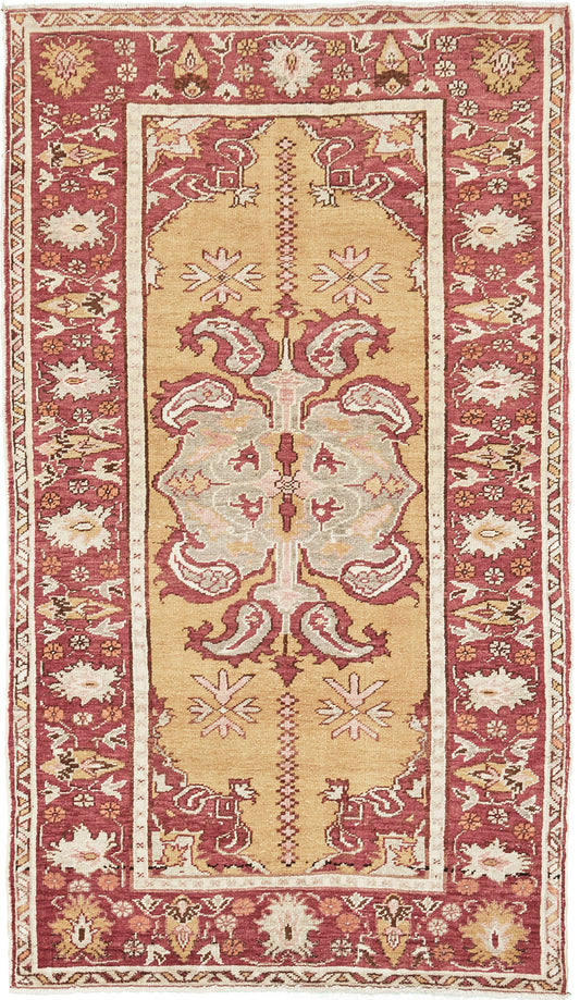 Vintage Turkish Anatolian Guney Rug