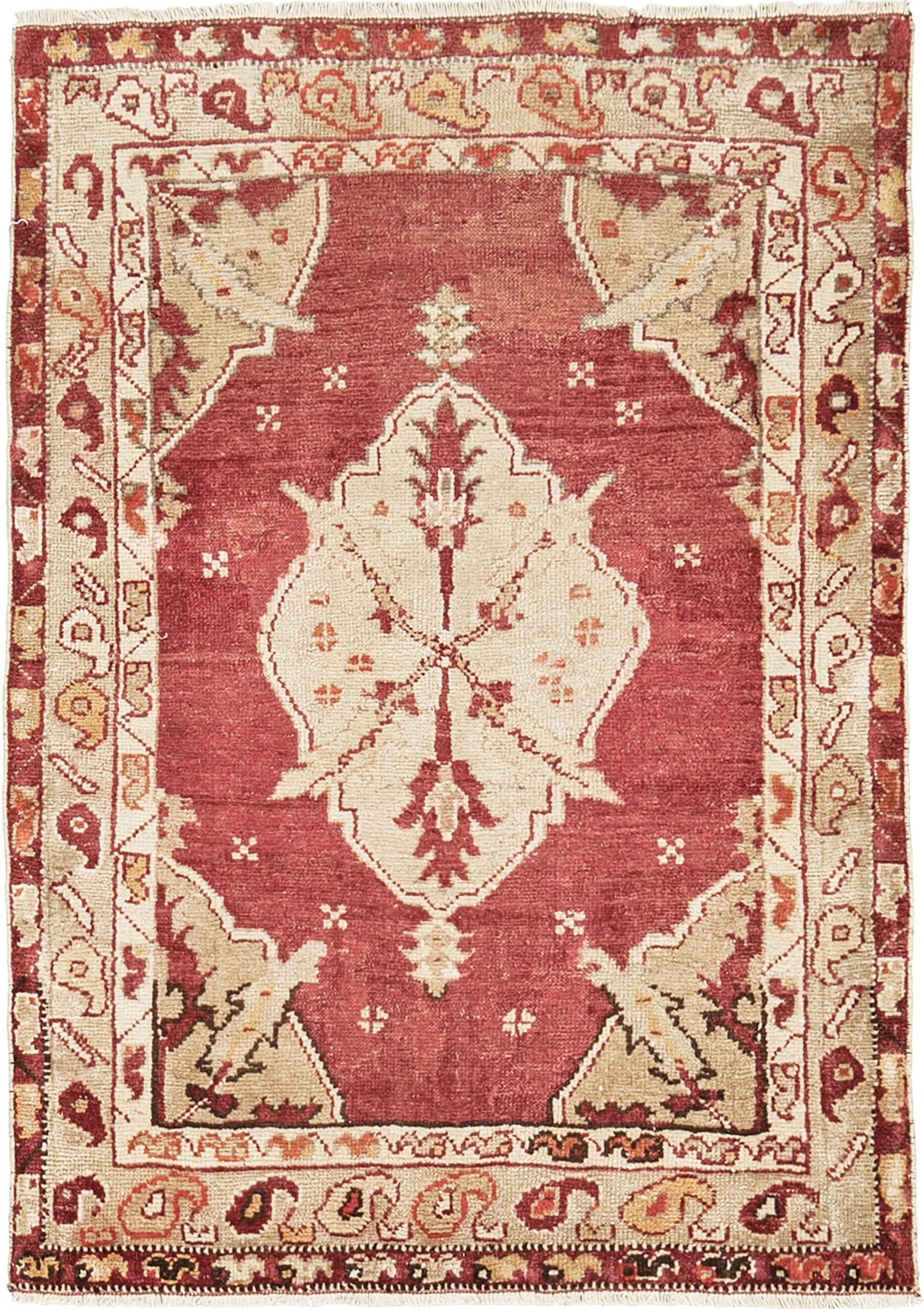 Vintage Turkish Anatolian Konya Rug