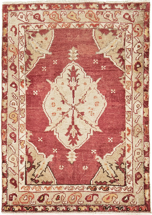 Vintage Turkish Anatolian Konya Rug