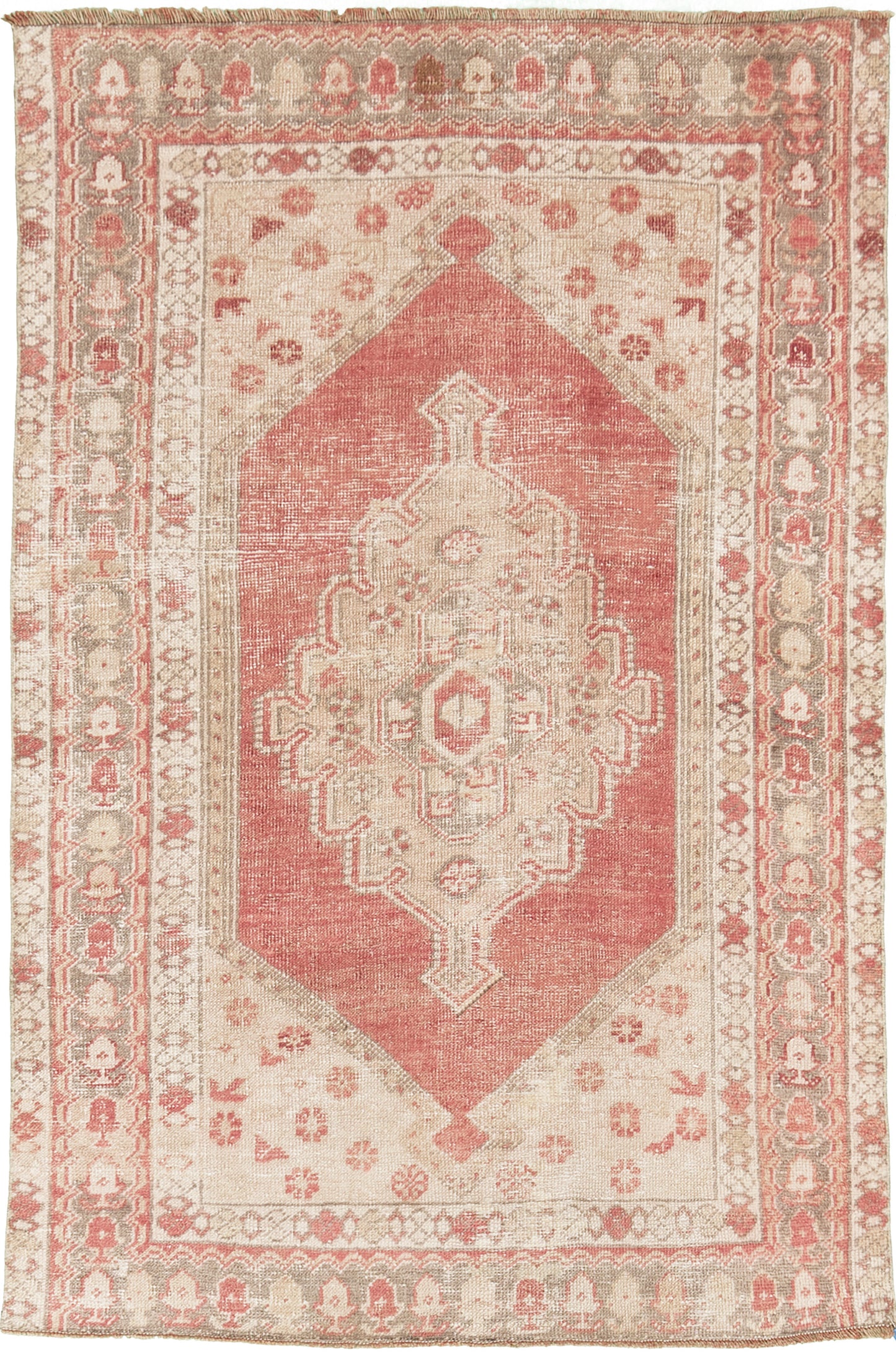 Vintage Turkish Anatolian Konya Rug