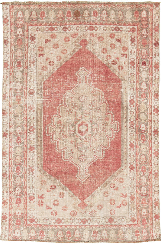 Vintage Turkish Anatolian Konya Rug