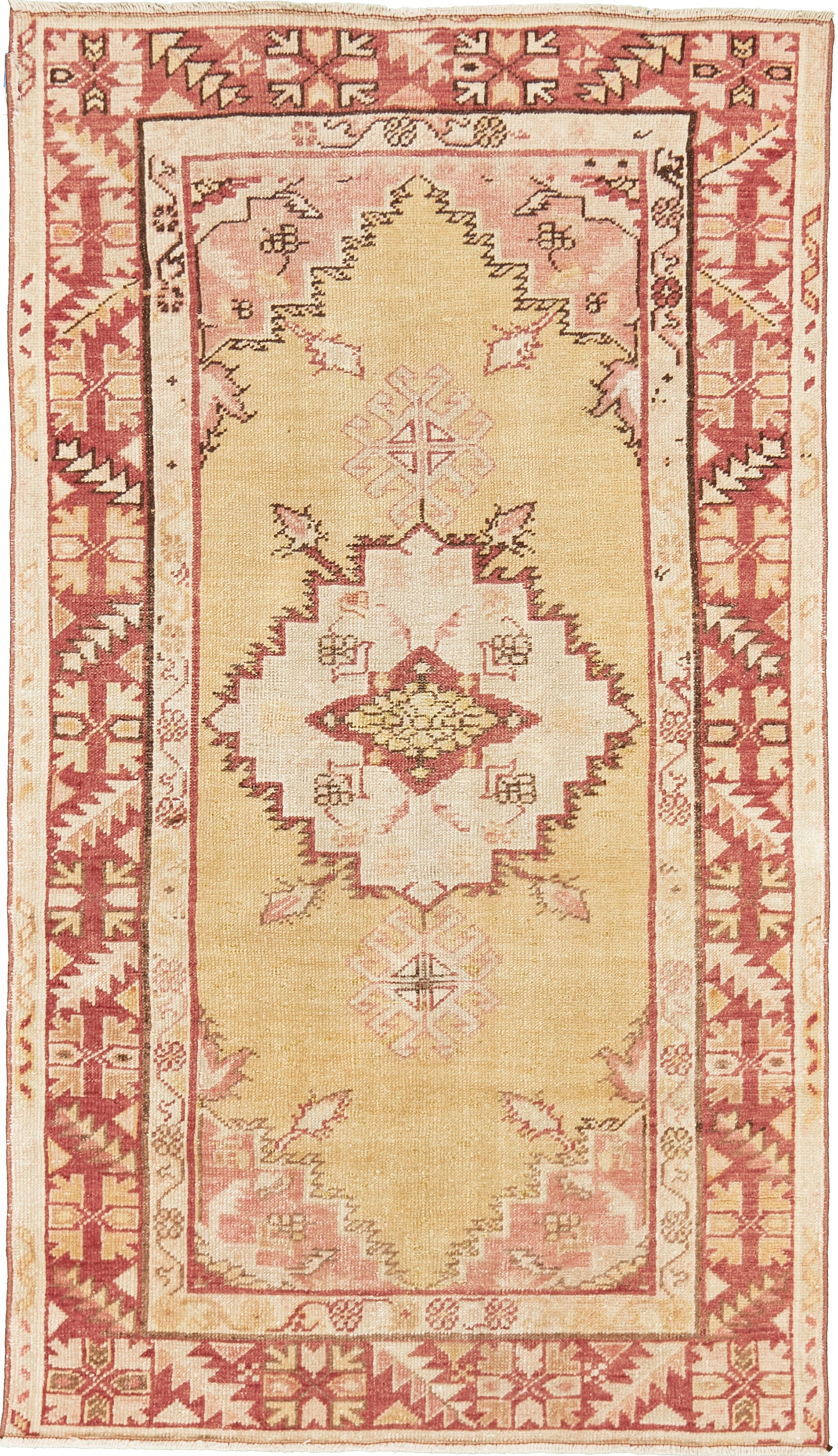 Vintage Turkish Anatolian Guney Rug