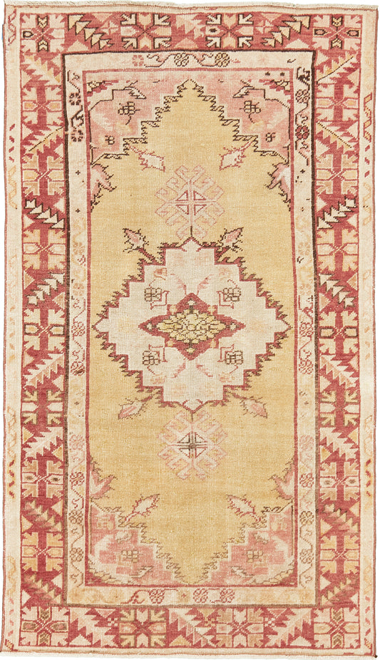 Vintage Turkish Anatolian Guney Rug