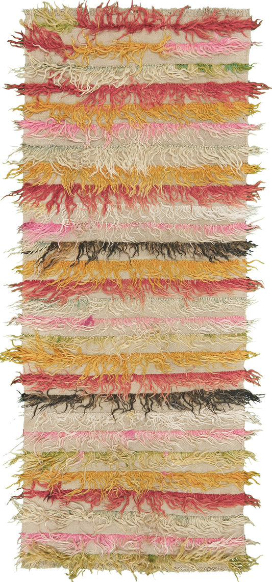 Vintage Turkish Anatolian Tulu Runner