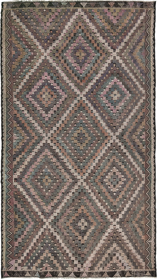 Vintage Turkish Anatolian Jejim Kilim