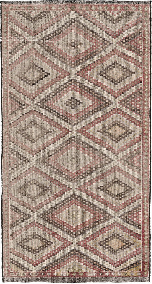 Vintage Turkish Anatolian Jejim Kilim