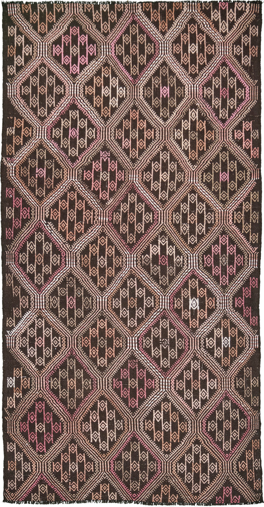 Vintage Turkish Anatolian Jejim Kilim