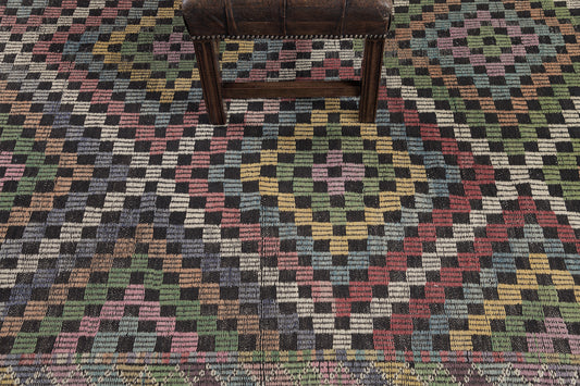 Vintage Turkish Anatolian Jejim Kilim
