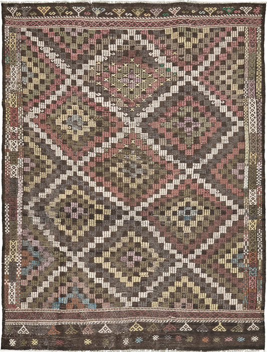 Vintage Turkish Anatolian Jejim Kilim